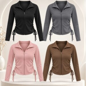 Chamarra Deportiva con detalle ajustable