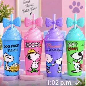 Vaso de Snoppy moñito